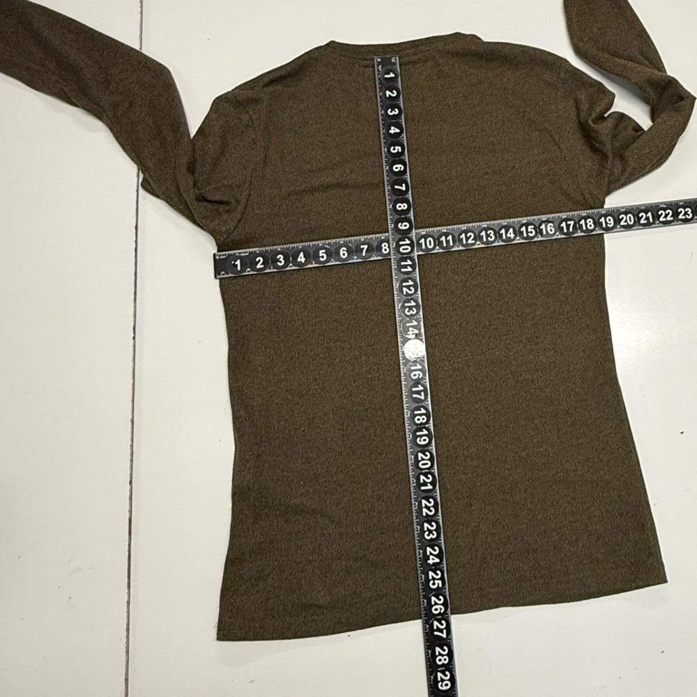 Superdry T-Shirt Mens Large Green Long Sleeve Sports Athletic Graphic Spellout - Picture 4 of 9